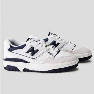 Authentic New Balance 550 White Navy Unisex